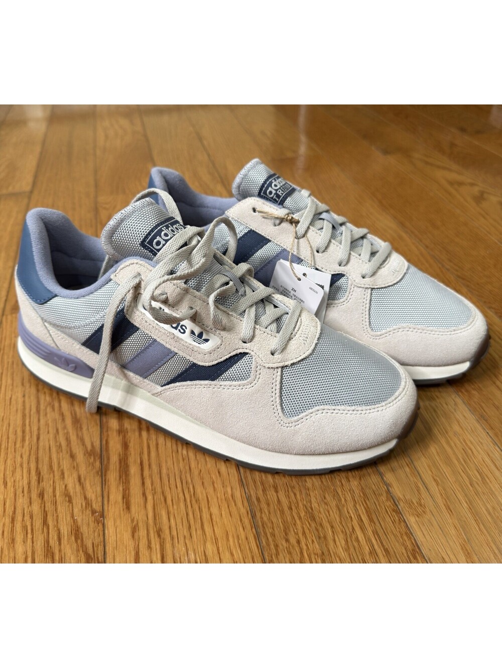 Size US Men’s 9 Adidas TREZIOD 2 Originals Sneakers Gray Blue Suede JQ9037